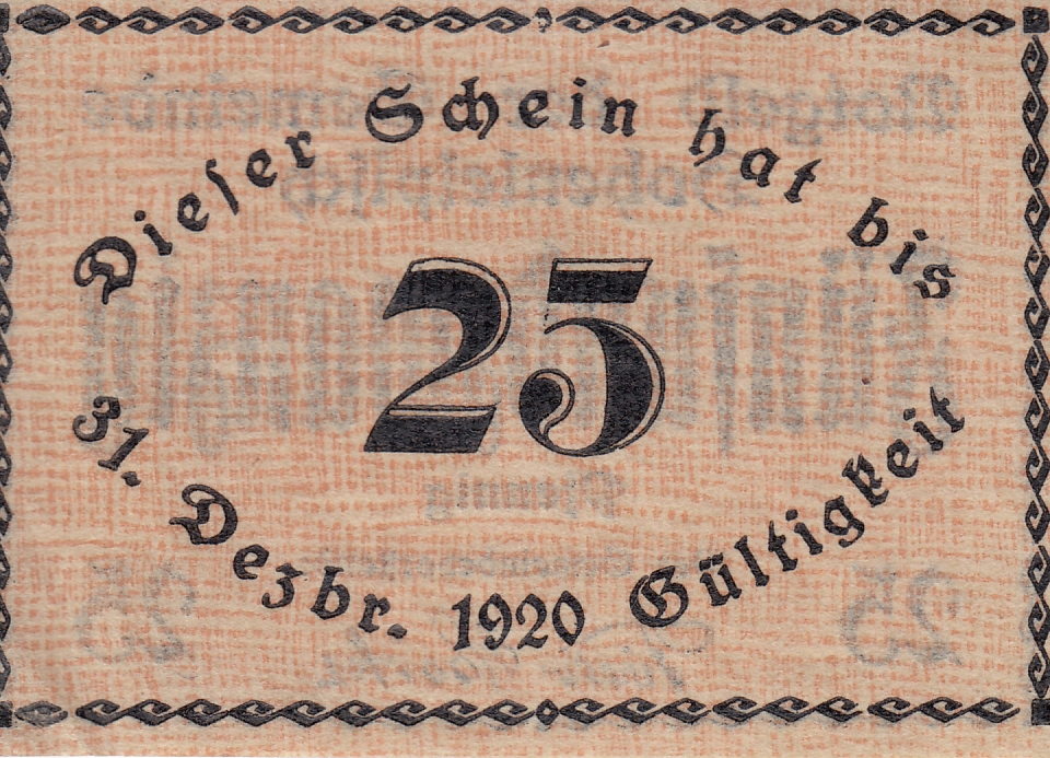 Notgeld der Gemeinde von 1920